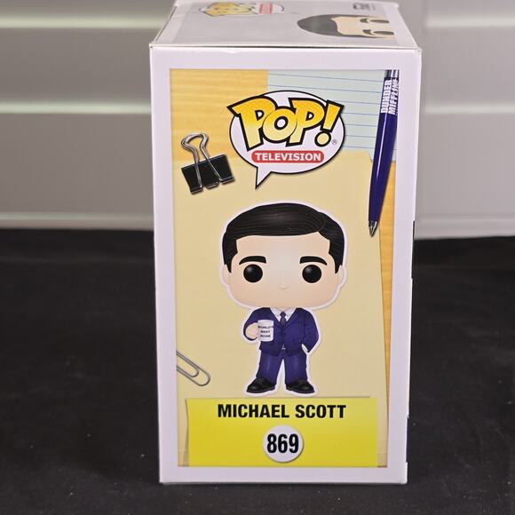 Funko Pop! Vinyl: The Office - Michael Scott #869 Box In Good To Fair Condition - Picture 4 of 8